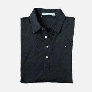 Criquet Men's Size XL Charcoal Grey Top Shelf Range Long Sleeve Golf Polo